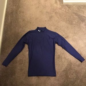 Under Armor Long Sleeve Turtleneck (Blue) - Size M
